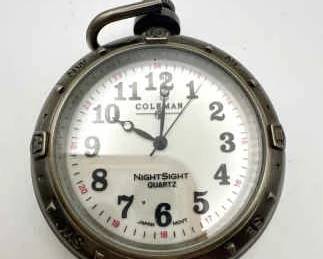 Coleman Night Sight Pocket Watch Untested