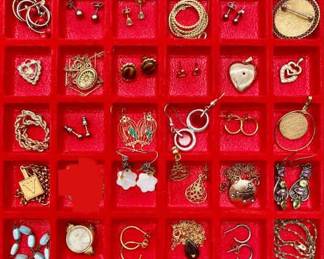 Variety of Jewelry ft. Vintage Brooches, Bracelets, Earrings, Necklaces, 925 & 1/20 12K GF
