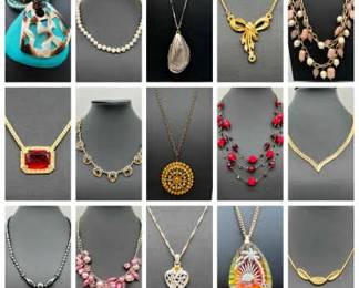 (15) Necklaces including Hematite & Rhinestones