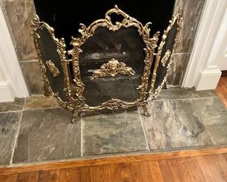 Beautiful ornate fire screen