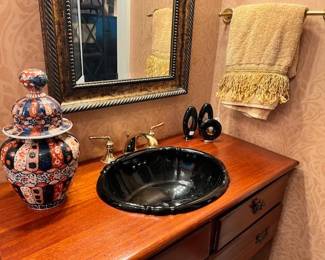 Perfune bottles in the corner