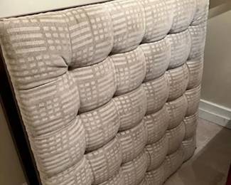 Wonderful large ottoman - wood base