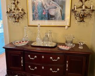 Decanters on the server