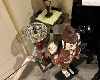 1930's deco cigarette stand in the back