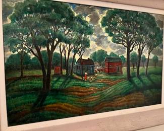 Maurice Kish, beautiful scene of country home