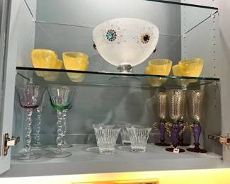 More goblets; glassware