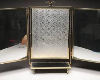 Brass Framed Tilting Vanity Mirror