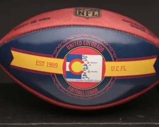 United Colorado Football League Custom Ball