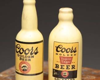 Coors Beer Salt and Pepper Shakers