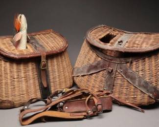 Vintage Compac Creel Fishing Baskets