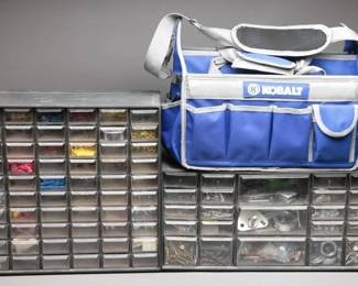 Kobalt Tool Bag with Organizer Cabinets