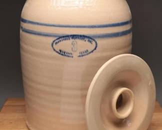 3-Gallon Marshall Pottery Crock with Lid