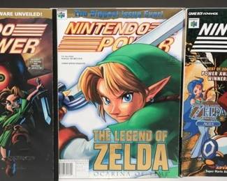1998–2001 Zelda Nintendo Power Lot (3 Issues)