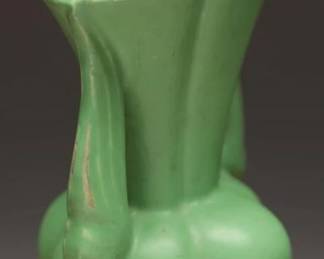 Green Vintage Niloak Pottery Vase