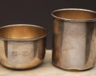 Sterling Silver Vintage Cups, 168.1g