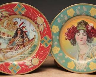 Antique Tin Litho Advertising Plates