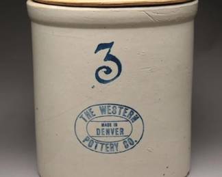 Antique Western Pottery Co. Crock