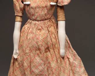 17-Inch Antique Porcelain Head Doll
