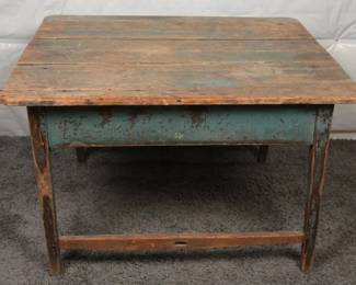 19th Century Primitive Farm Table