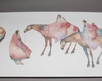 Carol Grigg Signed Horse Print, 59×20