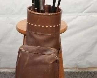 Vintage Golf Club Set w/ Leather Bag