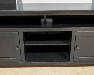 Black Wooden Entertainment Center