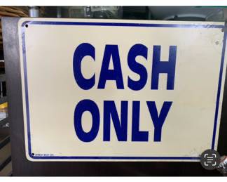 CASH ONLY! NO CREDIT CARDS ACCEPTED!
