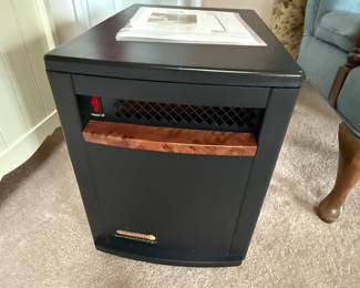 This is from our first walk through of the home. An excellent like new porcelain heater.