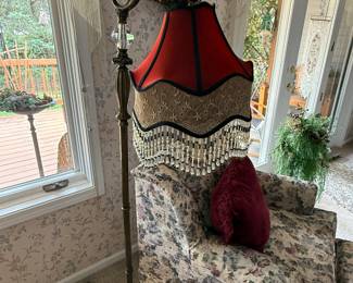 This is from our first walk through of the home. I love this Victorian, styled floor lamp. It is in pristine condition.