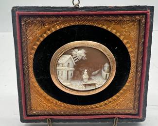 Antique Cameo Brooch mounted on Frame