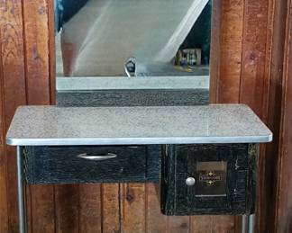 vintage Barber or Beauty shop table