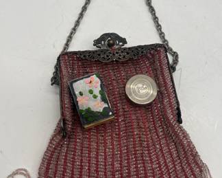 1930's Glass Beaded Fringe Purse