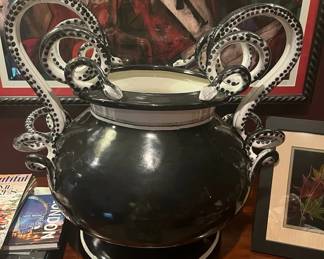 Large Urn with Snake Handle