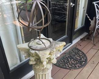 Sun Dial on Pedestal