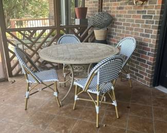 Patio Table and Four Chairs