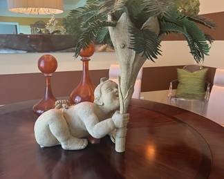 Center Decorations on Dining Table