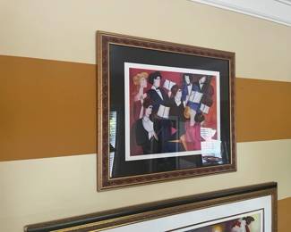 Serigraph on Paper, Accords by Linda Le Kinff