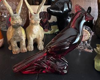 Red glass cardinal