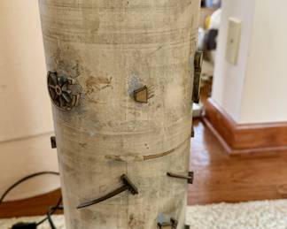 Vintage 3D decor lamp, made out of vintage wallpaper.
