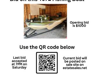 Current bid will be posted starting at 6pm on Thursday. Opening bid is $1000. Bidding closes at 7pm on Saturday. Use the QR code or copy/paste: https://bit.ly/4f5E7dF
