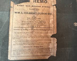 Arts and crafts Wm. L. Gilbert clock 