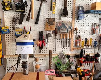 Cummins Drill Press
Assorted tools