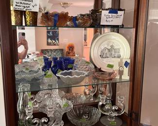 Fenton glass
Carnival glass
Cut glass