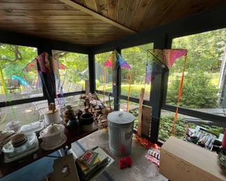 Kites & Asst'd Kitchenware (Enclosed Patio)