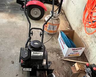 Edger & log Splitter Location Garage