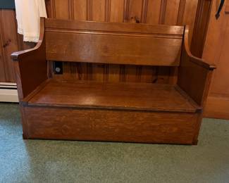 Antique Storage/Toy Chest This is LOCATED @ end of Bedroom Hall on Right Past 2nd Bathroom