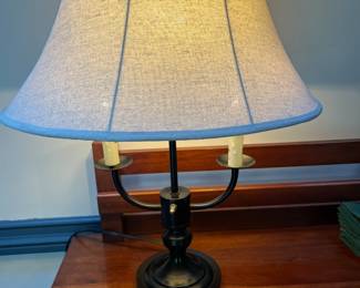 1 of 2 Buffet Black Metal Lamps