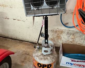 Infra-Red Propane Outdoor Heater Location Garage