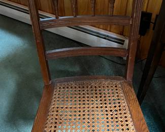 Vintage Cane Seat Chair (Upstairs Bedroom in House)