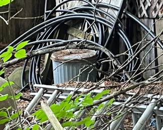 Hoses, Ladders, Misc. Wood Available for the Picking Found Outside of Garage ~ Ask for Directions & Pricing